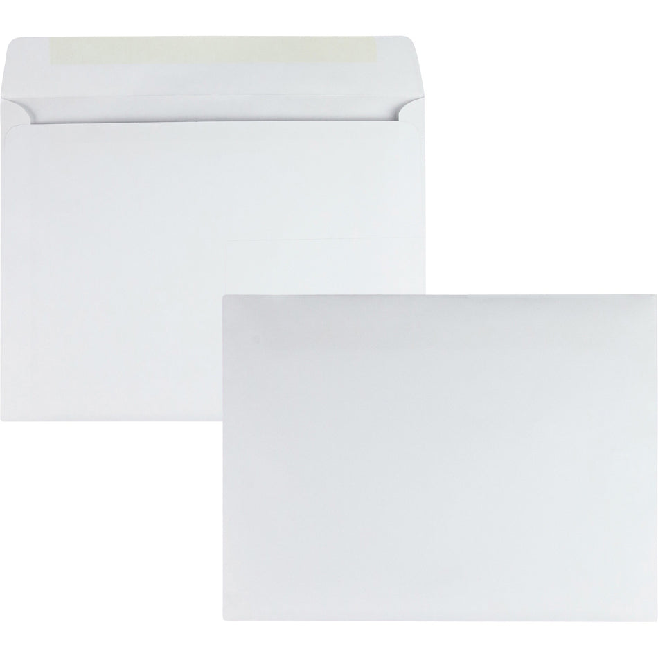 Quality Park 10 x 13 Booklet Envelopes with Open Side - Catalog - #13 - 10" Width x 13" Length - 24 lb - Gummed - White - 100 / Box