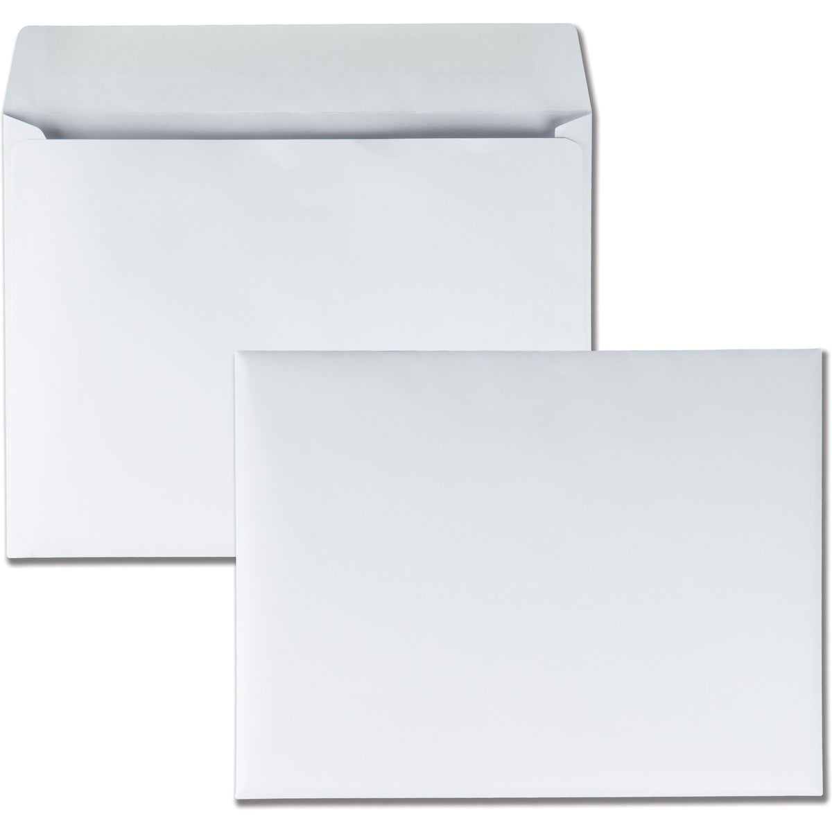 Quality Park 9 x 12 Booklet Envelopes with Open Side - Catalog - #9 1/2 - 9" Width x 12" Length - 28 lb - Gummed - White - 250 / Box