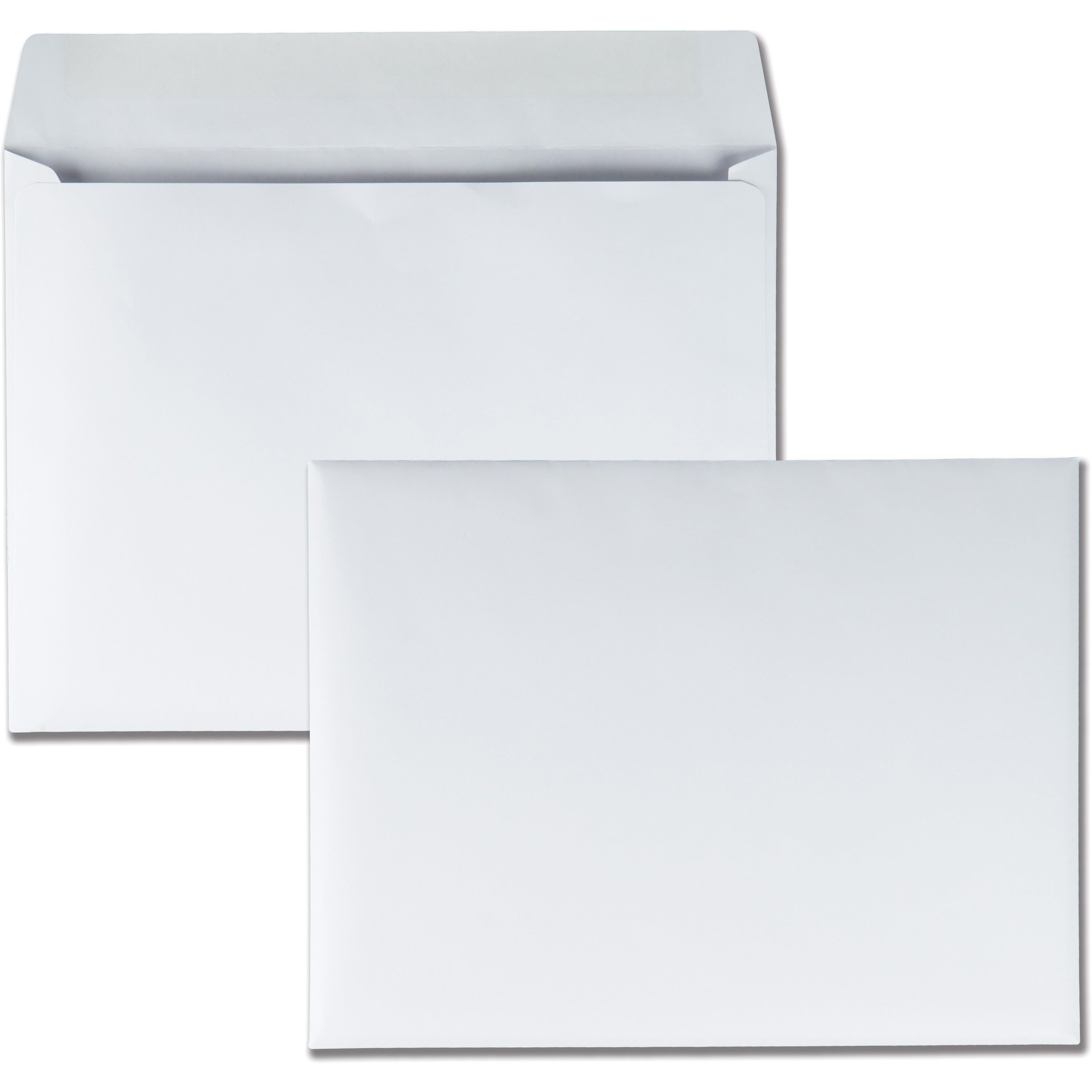 Quality Park 9 x 12 Booklet Envelopes with Open Side - Catalog - #9 1/2 - 9" Width x 12" Length - 28 lb - Gummed - White - 250 / Box