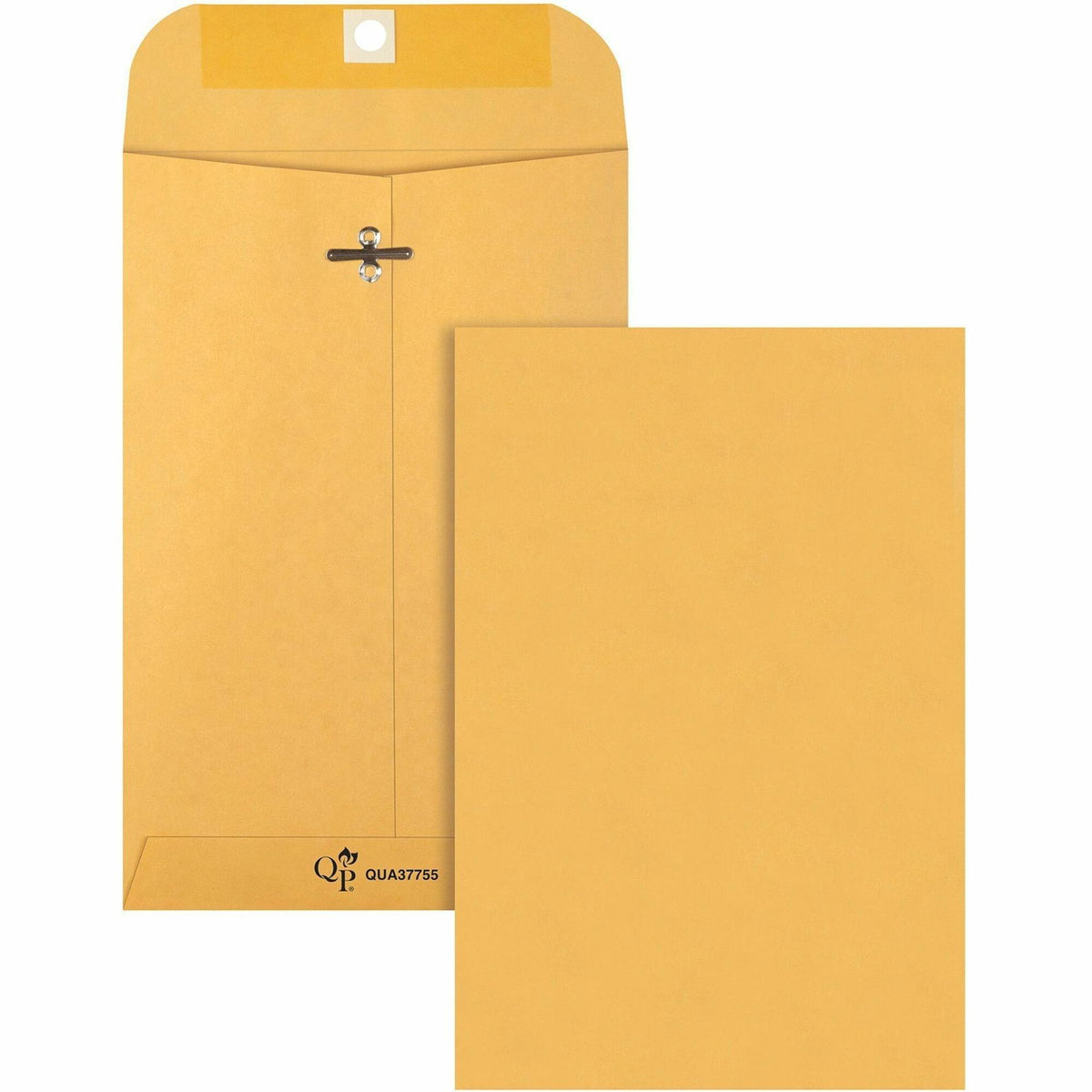 Quality Park 6 x 9 Extra Heavy-duty Kraft Clasp Envelopes - Clasp - #55 - 6" Width x 9" Length - 32 lb - Gummed - Kraft - Kraft - 100 / Box