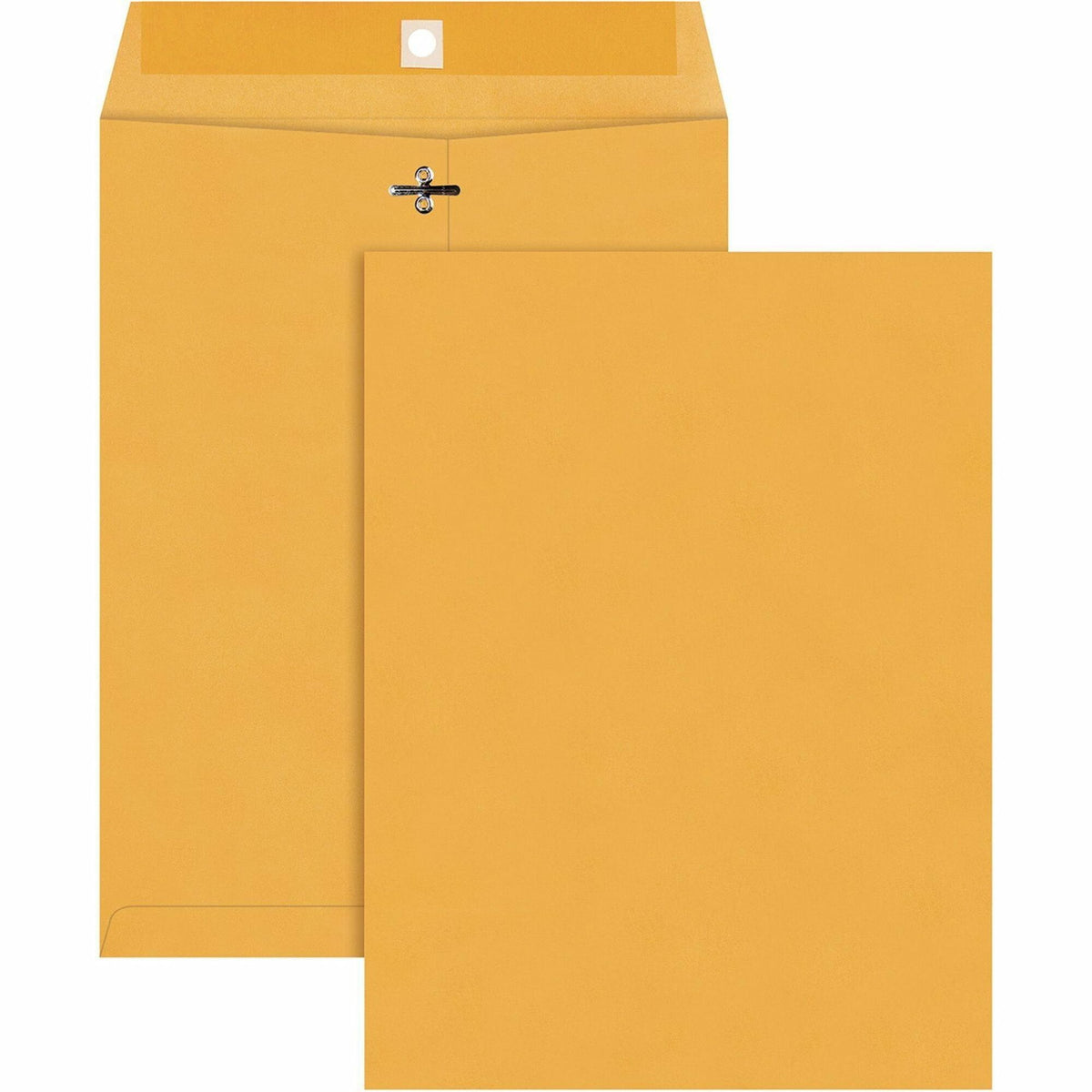 Quality Park 9 x 12 Heavy-duty Clasp Envelopes - Clasp - #90 - 9" Width x 12" Length - 32 lb - Gummed - Kraft - Kraft - 100 / Box