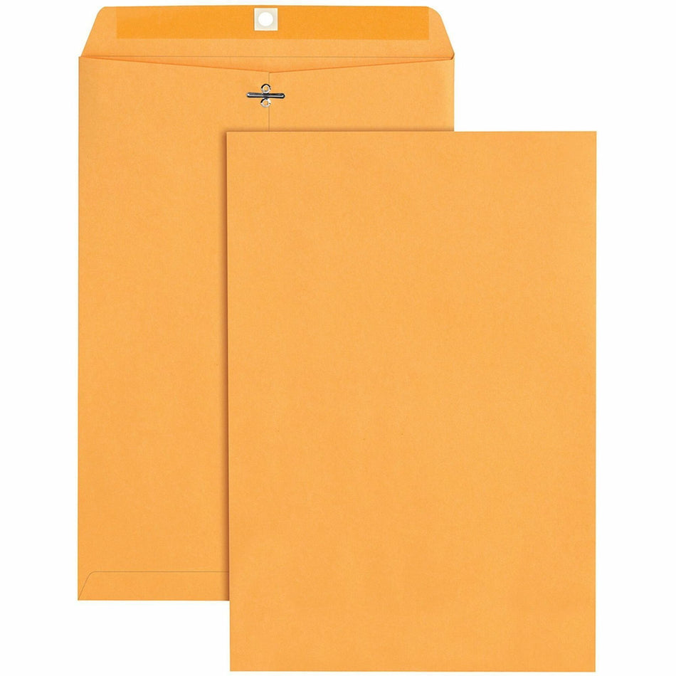 Quality Park 10 x 15 Heavy-Duty Clasp Envelope - Clasp - #98 - 10" Width x 15" Length - 32 lb - Clasp - Brown - Kraft - 100 / Box