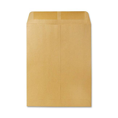Quality Park 10 x 13 Catalog Envelopes with Gummed Flap - Catalog - #13 1/2 - 10" Width x 13" Length - 28 lb - Gummed - Kraft - Kraft - 100 / Box