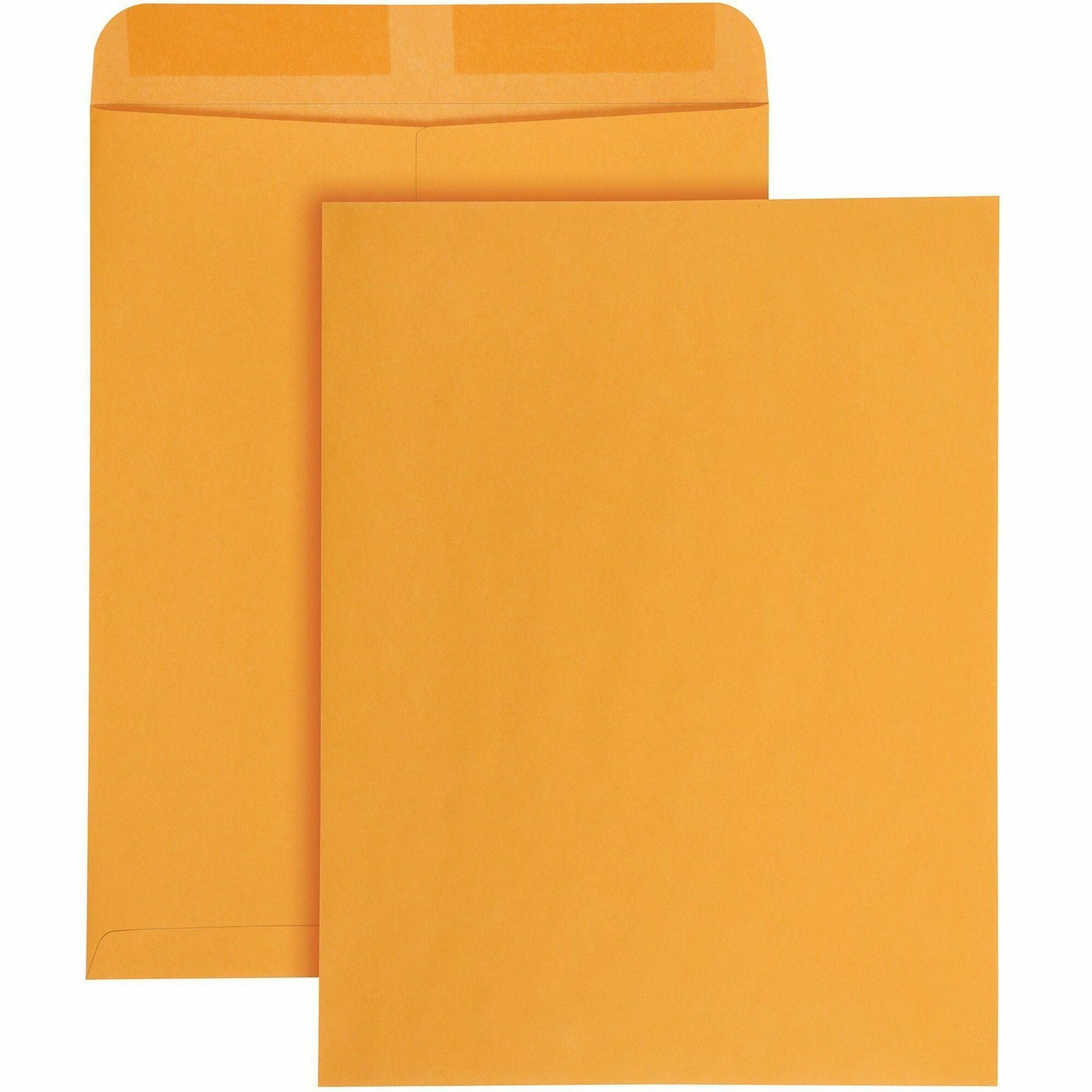 Quality Park 12 x 15-1/2 Catalog Envelopes - Catalog - #15 1/2 - 12" Width x 15 1/2" Length - 28 lb - Gummed - Kraft - Kraft - 100 / Box