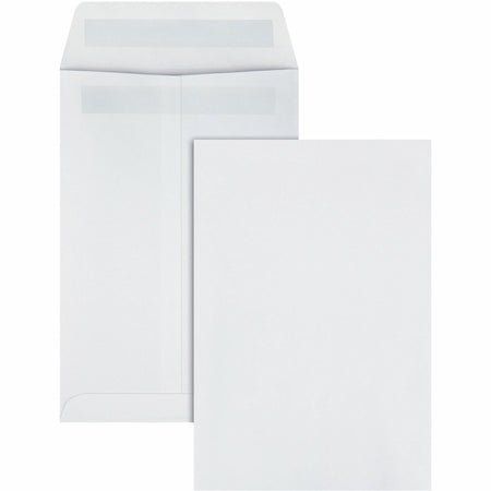 Quality Park 6 x 9 Catalog Mailing Envelopes with Redi-Seal® Self-Seal Closure - Catalog - #1 - 6" Width x 9" Length - 28 lb - Self-sealing - White - Wove - 100 / Box