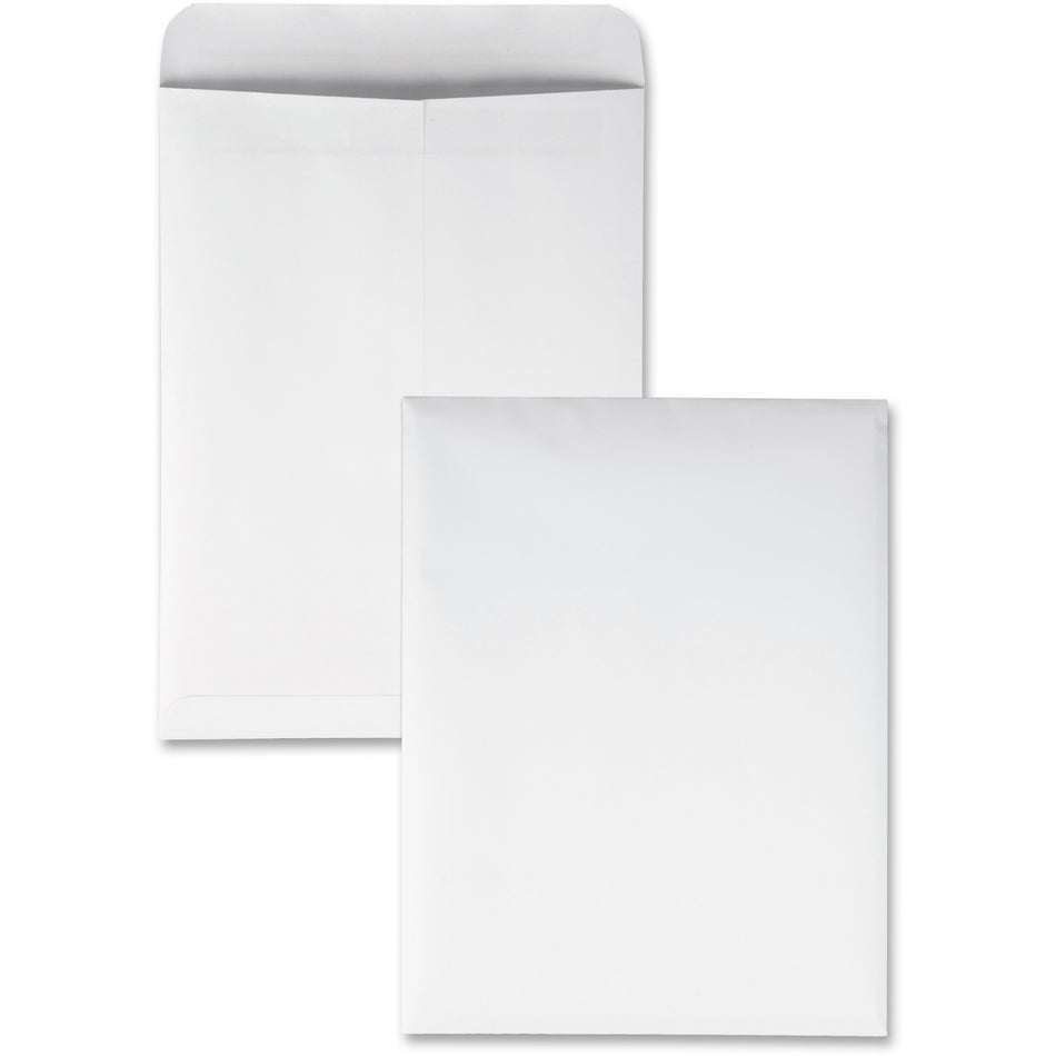 Quality Park 9 x 12 Catalog Mailing Envelopes with Redi-Seal® Self-Seal Closure - Catalog - #10 1/2 - 9" Width x 12" Length - 28 lb - Self-sealing - White - 100 / Box