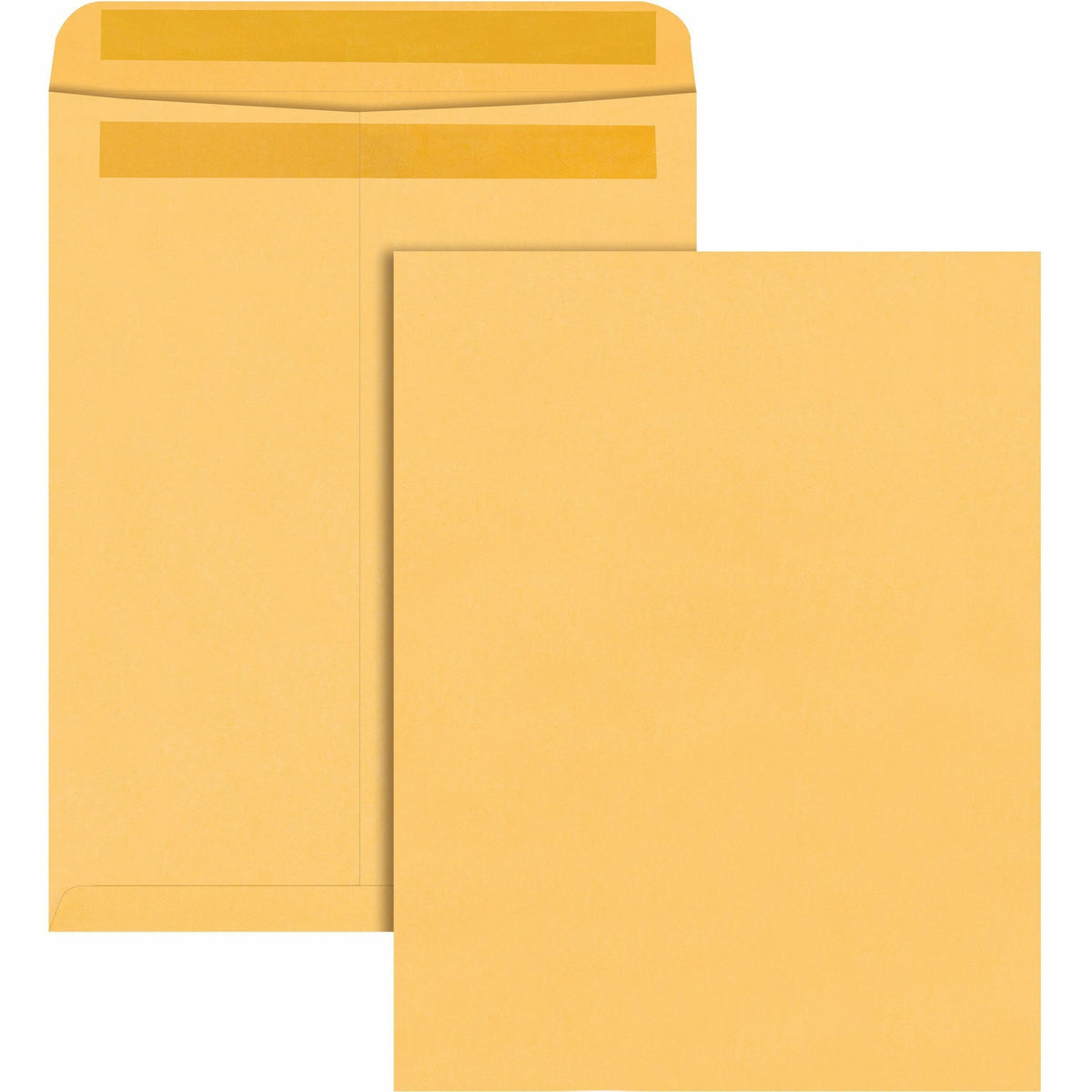 Quality Park 12 x 15-1/2 Catalog Envelopes with Self-Seal Closure - Catalog - #5-1/2 - 12" Width x 15 1/2" Length - 28 lb - Self-sealing - Kraft - Kraft - 100 / Box