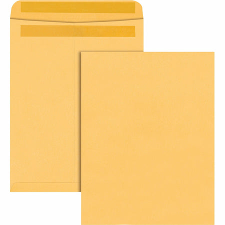 Quality Park 12 x 15-1/2 Catalog Envelopes with Self-Seal Closure - Catalog - #5-1/2 - 12" Width x 15 1/2" Length - 28 lb - Self-sealing - Kraft - Kraft - 100 / Box