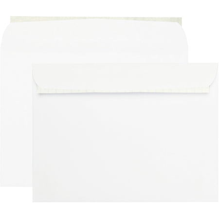 Quality Park 9 x 12 Booklet Envelopes with Self-Seal Closure - Catalog - #9 1/2 - 9" Width x 12" Length - 28 lb - Peel & Seal - White - Wove - 100 / Box