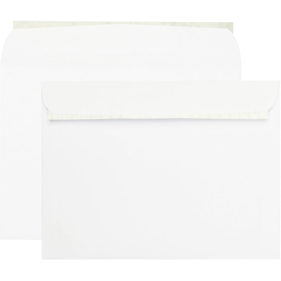 Quality Park 9 x 12 Booklet Envelopes with Self-Seal Closure - Catalog - #9 1/2 - 9" Width x 12" Length - 28 lb - Peel & Seal - White - Wove - 100 / Box