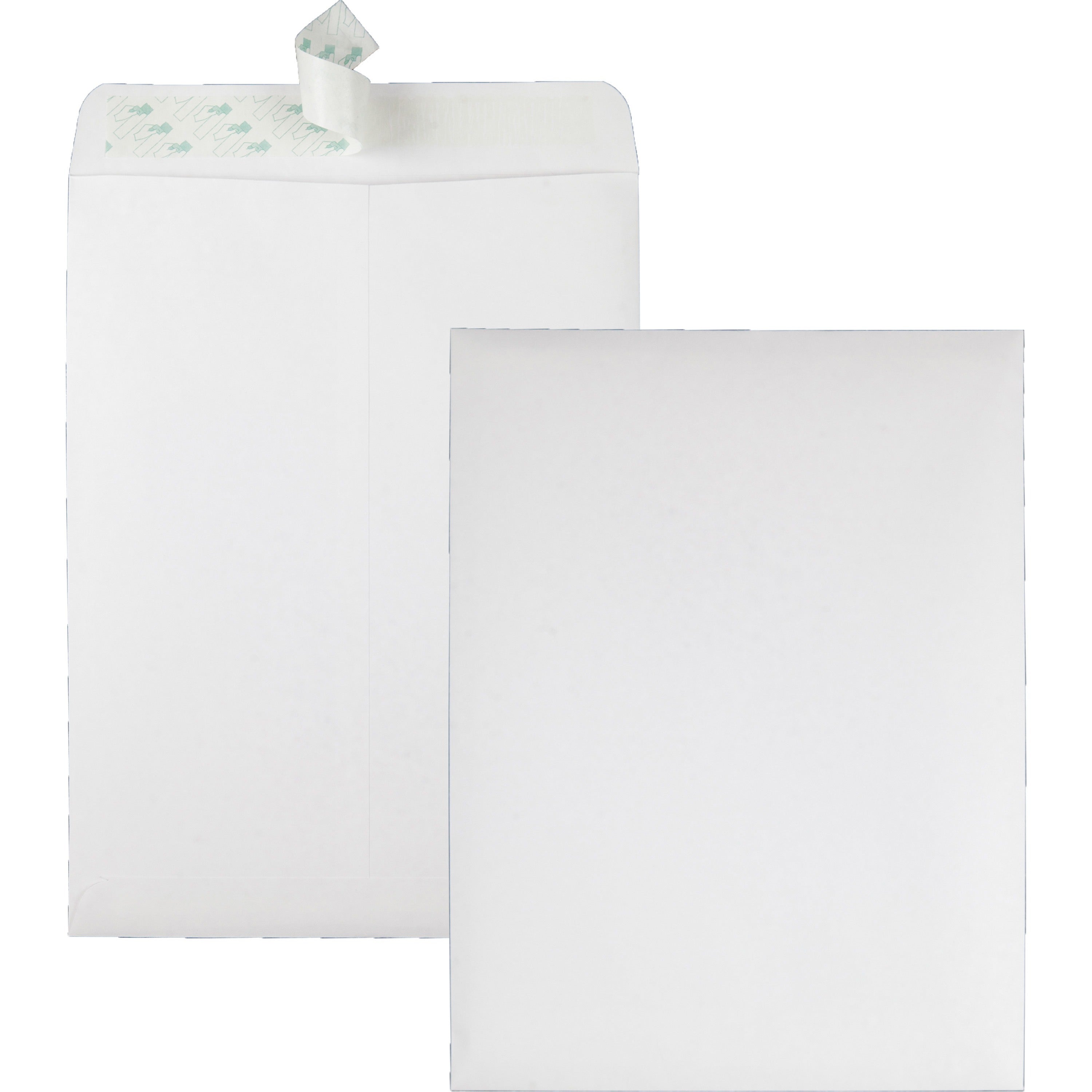 Quality Park 9 x 12 Catalog Envelopes with Redi-Strip® Closure - Catalog - #10 1/2 - 9" Width x 12" Length - 28 lb - Peel & Seal - White - Wove - 100 / Box