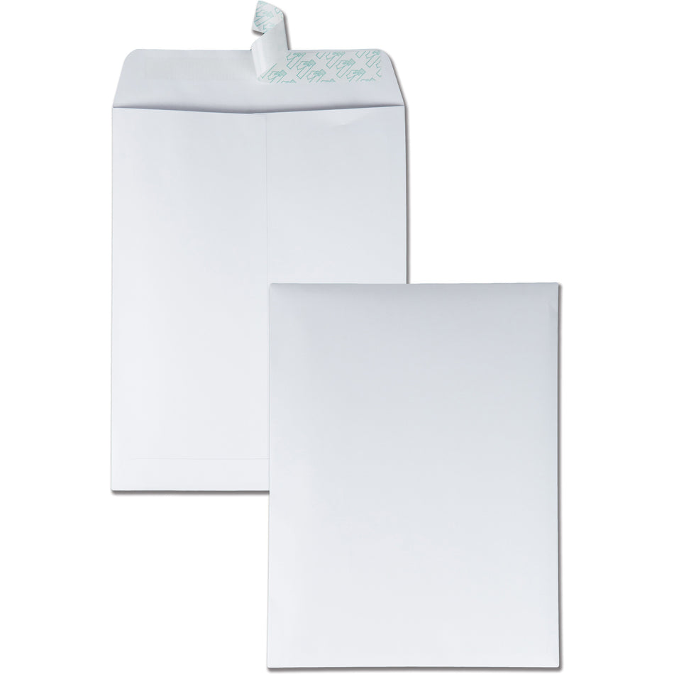 Quality Park 9-1/2 x 12-1/2 Catalog Mailing Envelopes with Redi-Strip® Self-Seal Closure - Catalog - #12 1/2 - 9 1/2" Width x 12 1/2" Length - 28 lb - Peel & Seal - White - Wove - 100 / Box