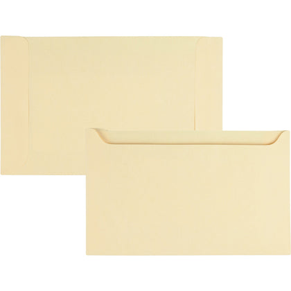 Quality Park File Jacket - 5’’ x 8 1/8’’ - Cameo - 500/Box - Organize Your Documents - Filing Jackets & Pockets
