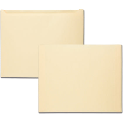 Quality Park File Jacket - Cameo Color - 9 1/2’’ x 11 3/4’’ - 100/Box - Filing Jackets & Pockets