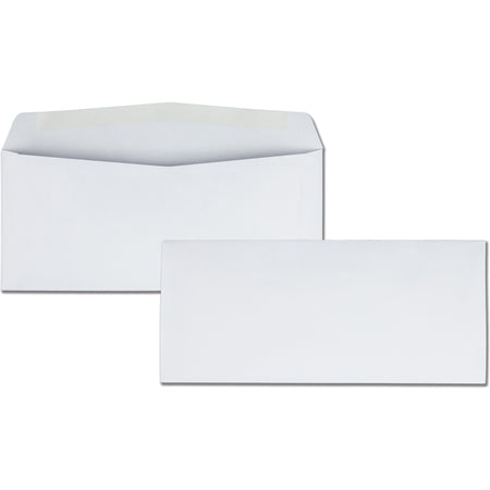 Quality Park No. 10 Business Envelopes - Business - #10 - 4 1/8" Width x 9 1/2" Length - 24 lb - Gummed - White - Wove - 500 / Box