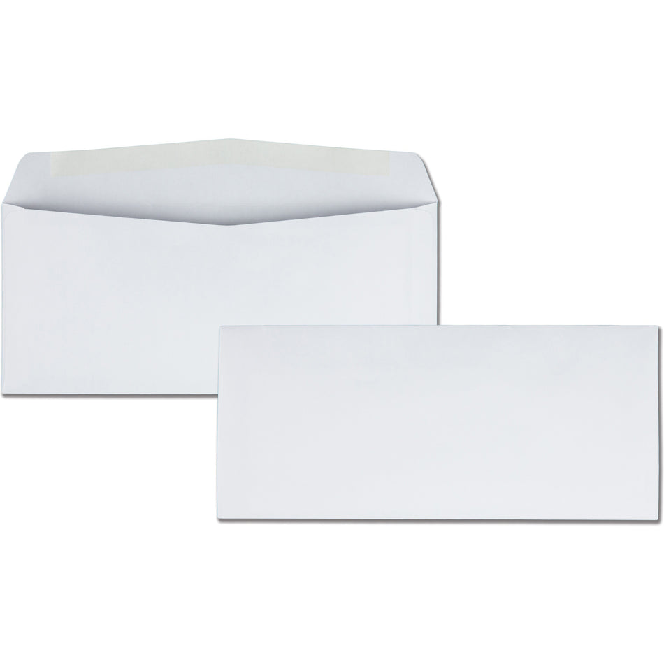 Quality Park No. 10 Business Envelopes - Business - #10 - 4 1/8" Width x 9 1/2" Length - 24 lb - Gummed - White - Wove - 500 / Box