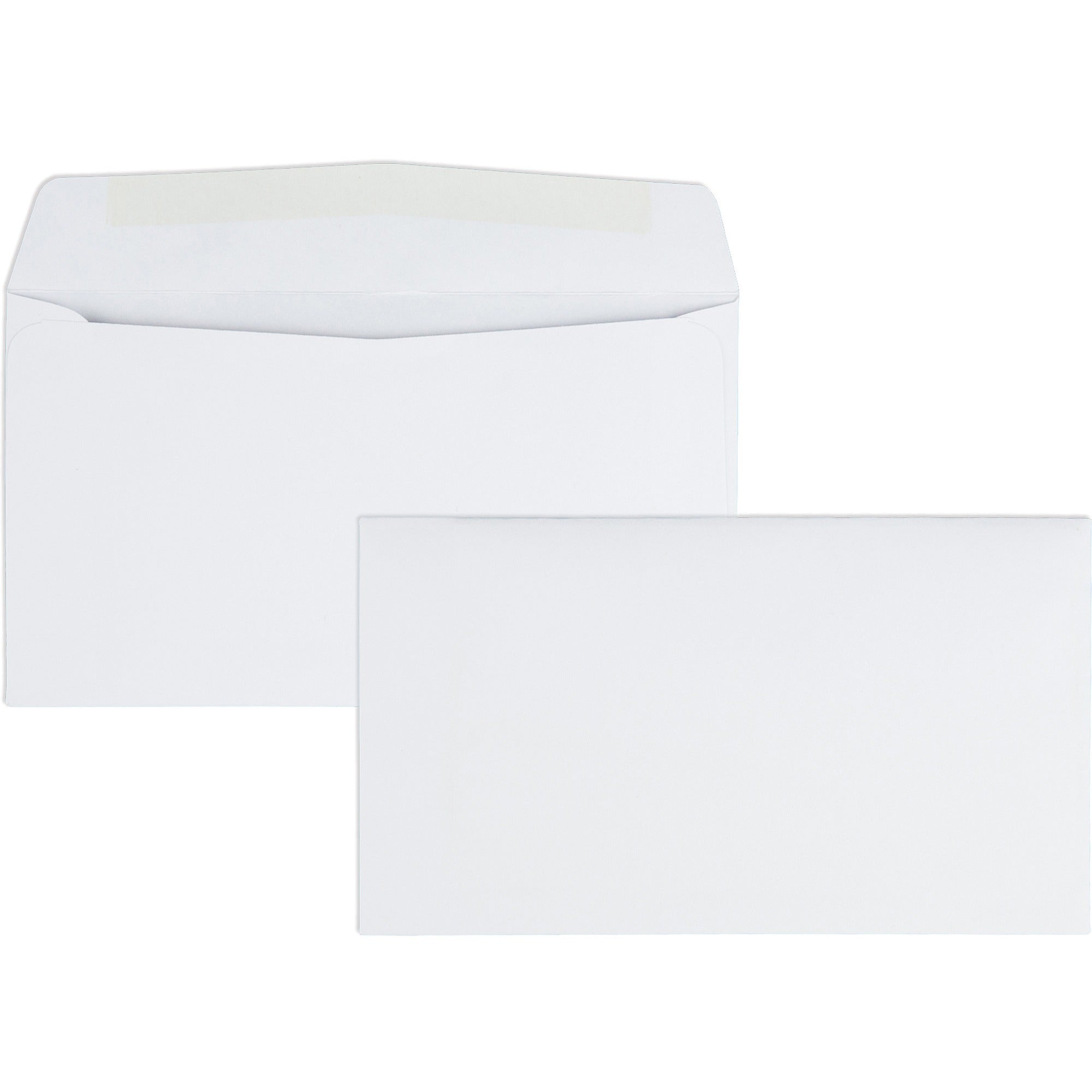 Quality Park No. 6-3/4 Business Envelopes with Gummed Flap - Business - #6 3/4 - 3 5/8" Width x 6 1/2" Length - 24 lb - Gummed - White - Wove - 500 / Box