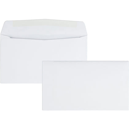 Quality Park Business Envelopes - #6 3/4 3 5/8’’ x 6 1/2’’ - 24 lb - White - 500/Box