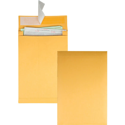 Quality Park Expansion Envelopes - Self-Seal Closure - 10x13x2 - Kraft - 25 Pack - Large Format / Catalog