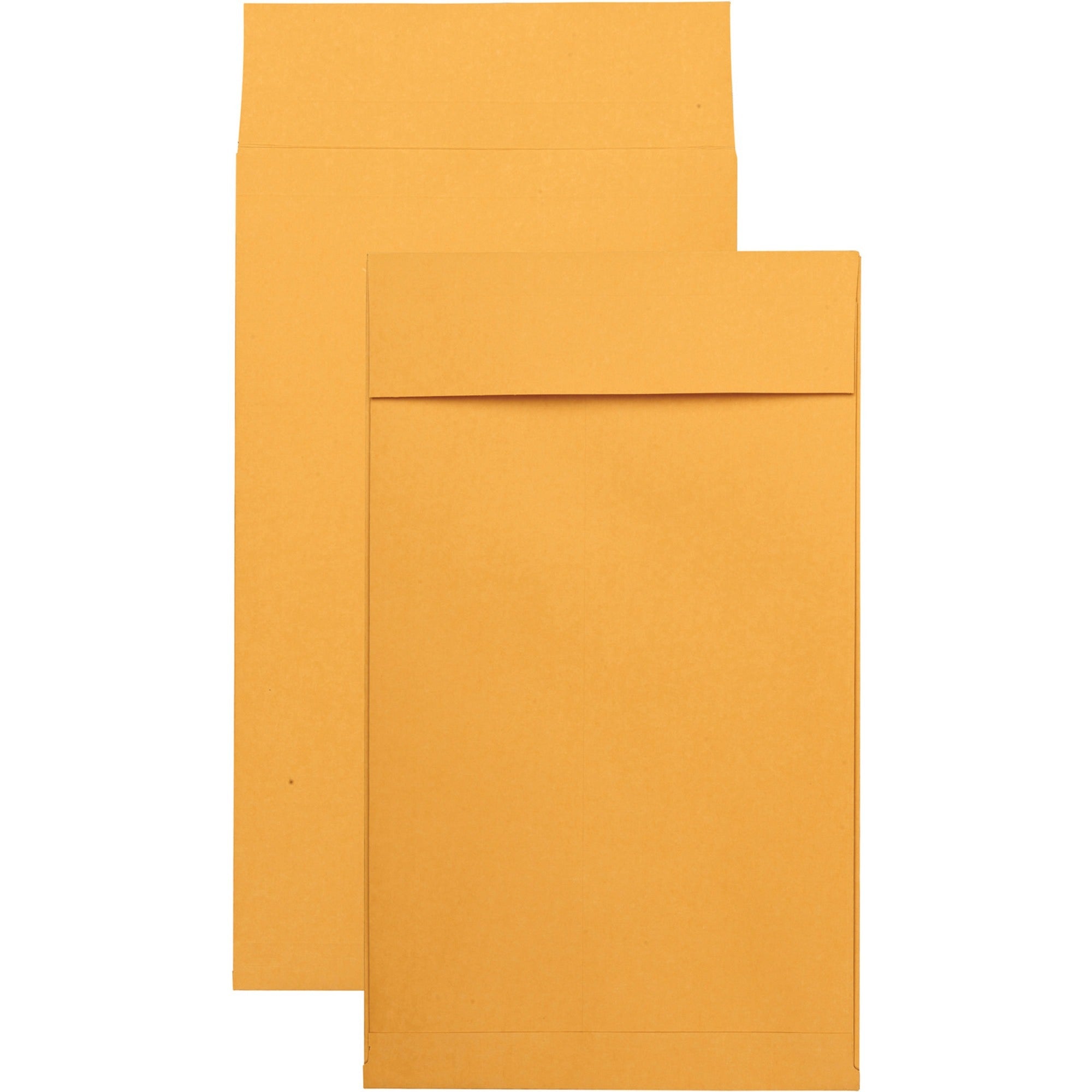 Quality Park 10 x 15 x 2 Expansion Envelopes with Self-Seal Closure - Expansion - 10" Width x 15" Length - 2" Gusset - 40 lb - Self-sealing - Kraft - Kraft - 25 / Pack