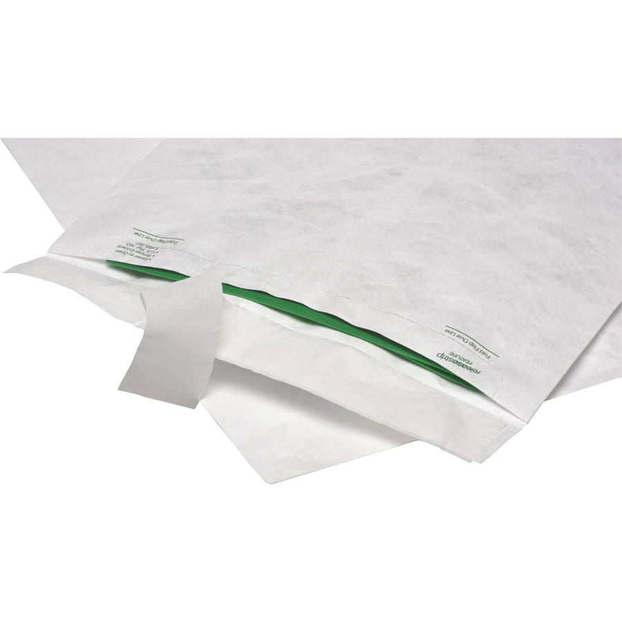 Survivor®  9 x 12 DuPont Tyvek Catalog Mailers with Self-Sealing Closure - Catalog - #10 1/2 - 9" Width x 12" Length - 14 lb - Peel & Seal - White - Tyvek - 100 / Box