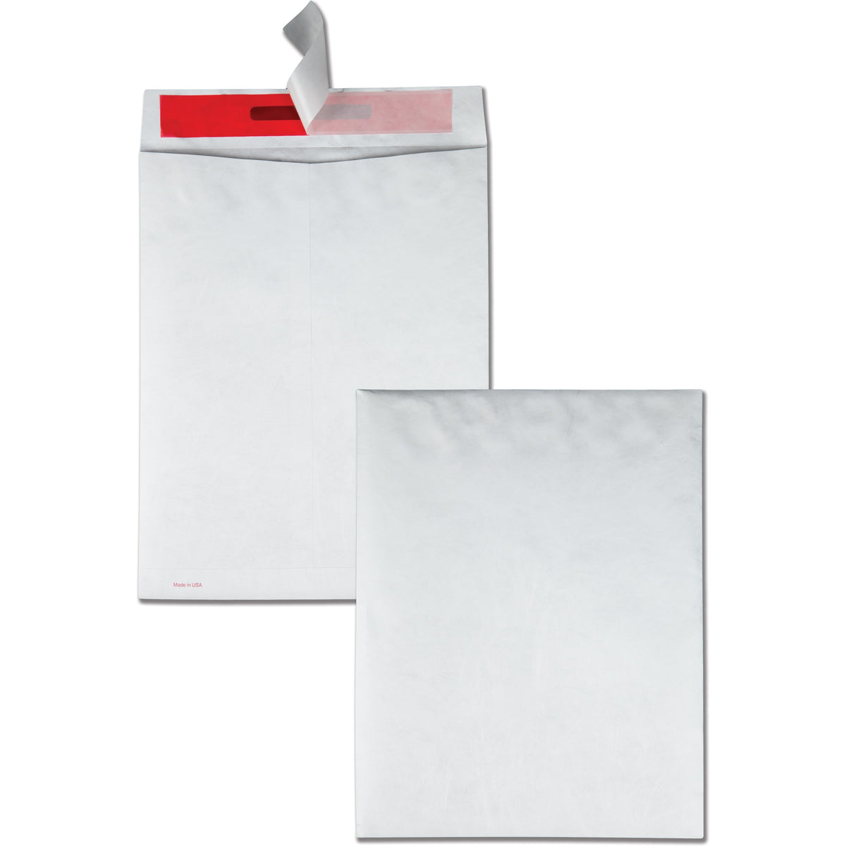 Survivor®  10 x 13 DuPont Tyvek Tamper Indicating Panel Catalog Mailers - Security - 10" Width x 13" Length - 14 lb - Peel & Seal - White - Tyvek - 100 / Box