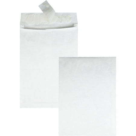 Survivor®  10 x 13 x 1-1/2 DuPont Tyvek Expansion Mailers with Self-Seal Closure - Expansion - 10" Width x 13" Length - 1 1/2" Gusset - 18 lb - Peel & Seal - White - Tyvek - 100 / Carton
