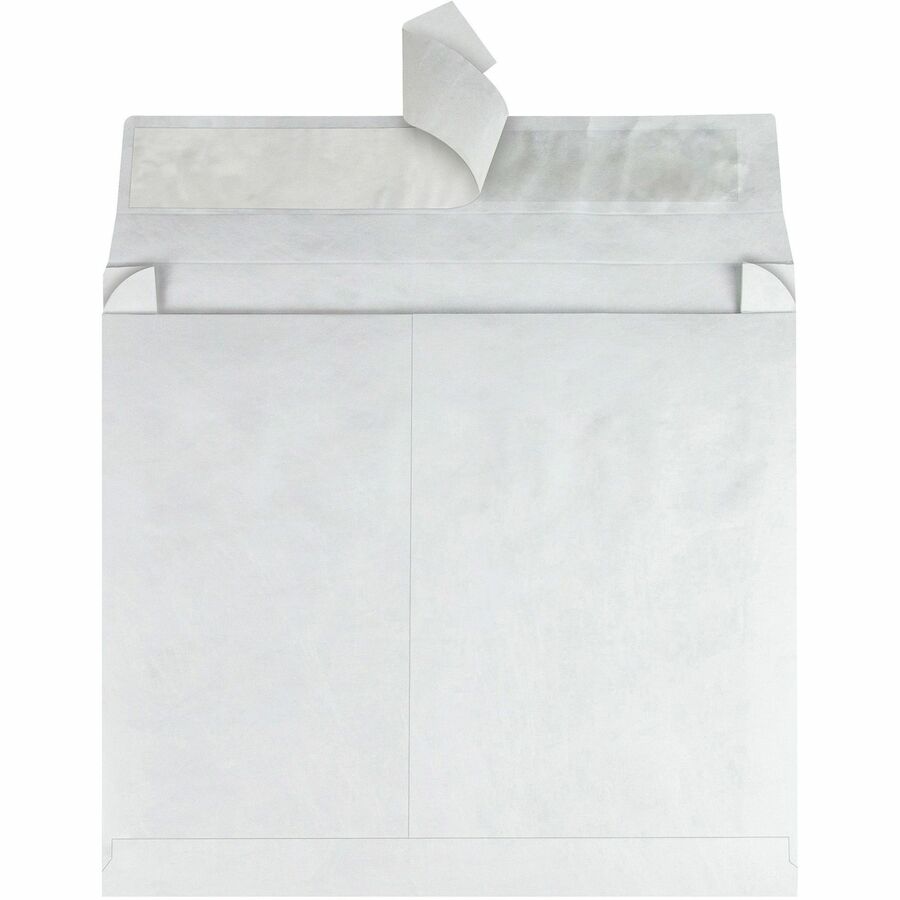 Survivor®  10 x 15 x 2 DuPont Tyvek Expansion Mailers with Self-Seal Closure - Expansion - 10" Width x 15" Length - 2" Gusset - 18 lb - Peel & Seal - White - Tyvek - 100 / Carton
