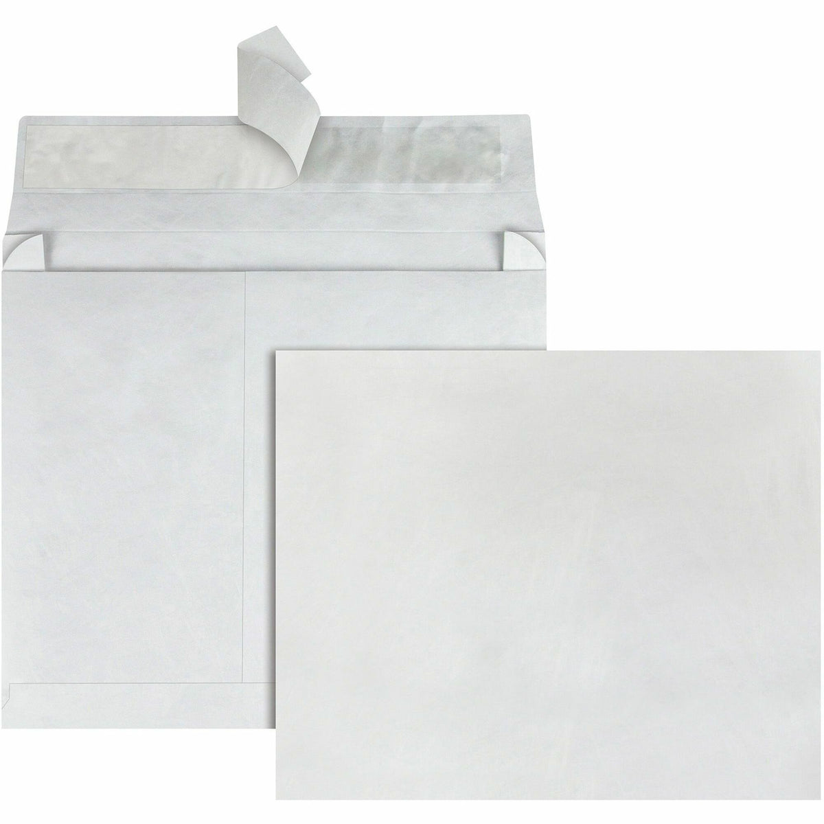 Survivor®  10 x 15 x 2 DuPont Tyvek Expansion Mailers with Self-Seal Closure - Expansion - 10" Width x 15" Length - 2" Gusset - 18 lb - Peel & Seal - White - Tyvek - 100 / Carton