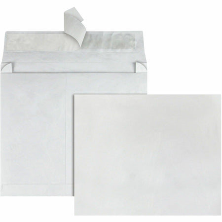 Survivor®  10 x 15 x 2 DuPont Tyvek Expansion Mailers with Self-Seal Closure - Expansion - 10" Width x 15" Length - 2" Gusset - 18 lb - Peel & Seal - White - Tyvek - 100 / Carton
