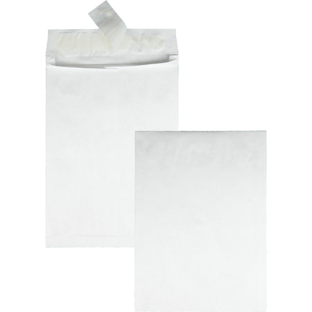 Survivor®  10 x 13 x 1-1/2 DuPont Tyvek Expansion Mailers with Self-Seal Envelopes - Expansion - 10" Width x 13" Length - 1 1/2" Gusset - 14 lb - Peel & Seal - White - Tyvek - 100 / Carton