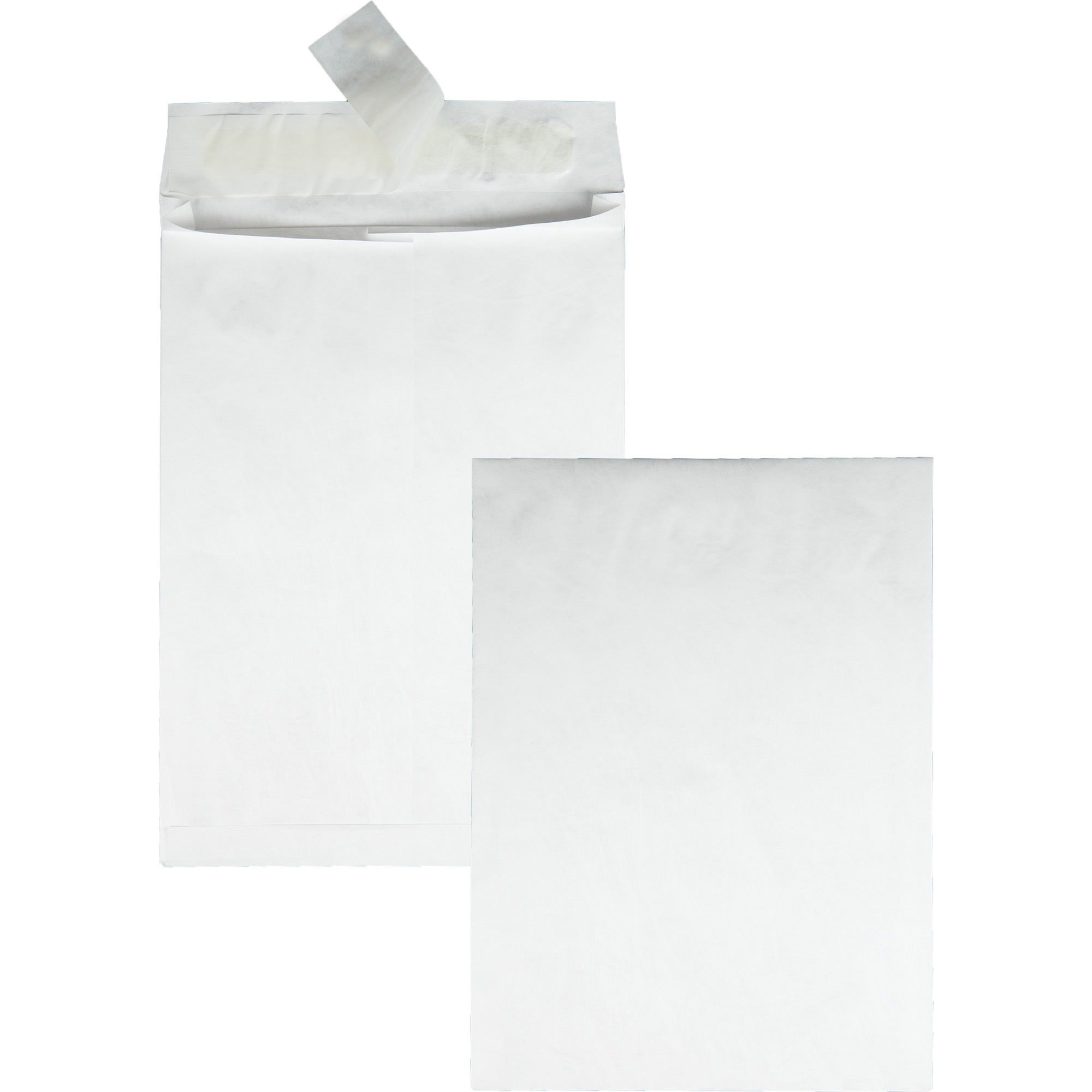 Survivor®  12 x 16 x 2 DuPont Tyvek Expansion Mailers with Redi-Strip®  Closure - Expansion - 12" Width x 16" Length - 2" Gusset - 14 lb - Peel & Seal - White - Tyvek - 100 / Carton
