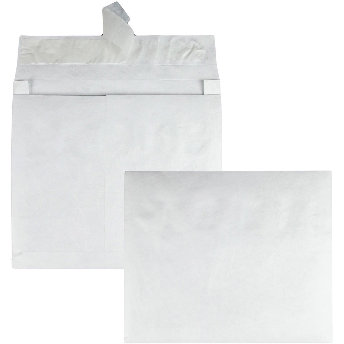 Survivor®  10 x 13 x 2 DuPont Tyvek Expansion Mailers with Self-Seal Closure - Expansion - 10" Width x 13" Length - 2" Gusset - 14 lb - Peel & Seal - White - Tyvek - 100 / Carton
