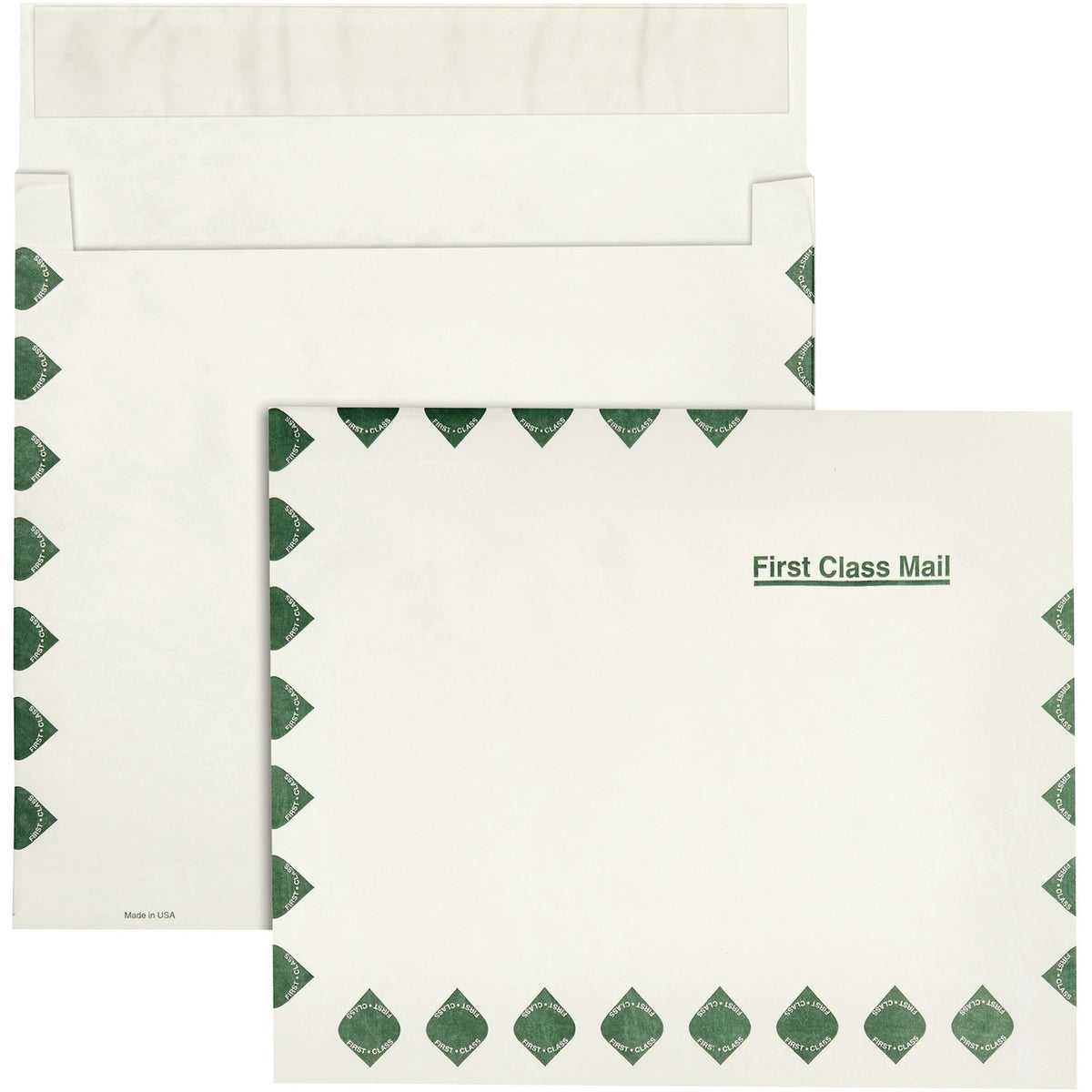 Survivor®  10 x 13 x 2 DuPont Tyvek Expansion First Class Border Mailers - First Class Mail - 10" Width x 13" Length - 2" Gusset - 14 lb - Self-sealing - White - Tyvek - 100 / Carton