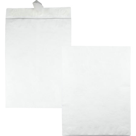 Survivor®  14-1/4 x 20 DuPont Tyvek Catalog Mailers with Self-Seal Closure - Catalog - 14 1/4" Width x 20" Length - 18 lb - Peel & Seal - White - Tyvek - 25 / Box