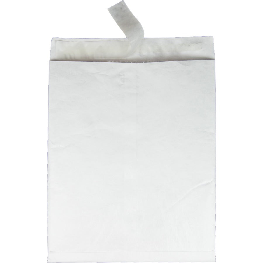 Quality Park Survivor Plus Tyvek Bubble Mailers - Bubble - 10" Width x 13" Length - Self-sealing - White - Tyvek - 25 / Box