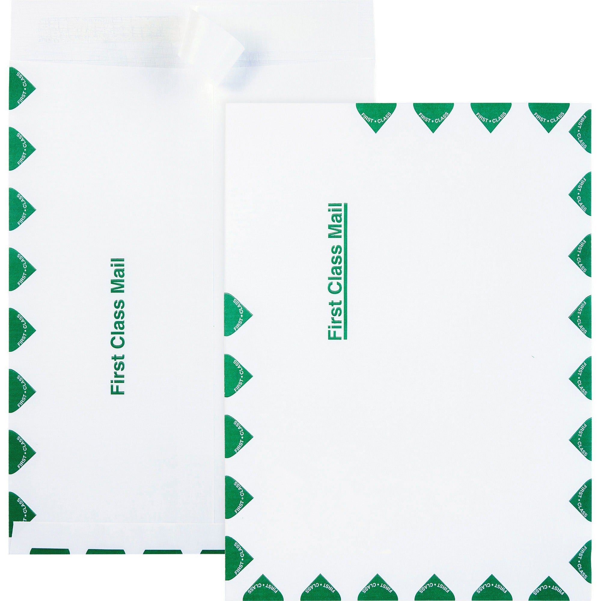 Quality Park 9 x 12 Ship-Lite® First Class Mail Catalog Envelopes with Self-Seal Closure - First Class Mail - 9" Width x 12" Length - Self-sealing - White - 100 / Box