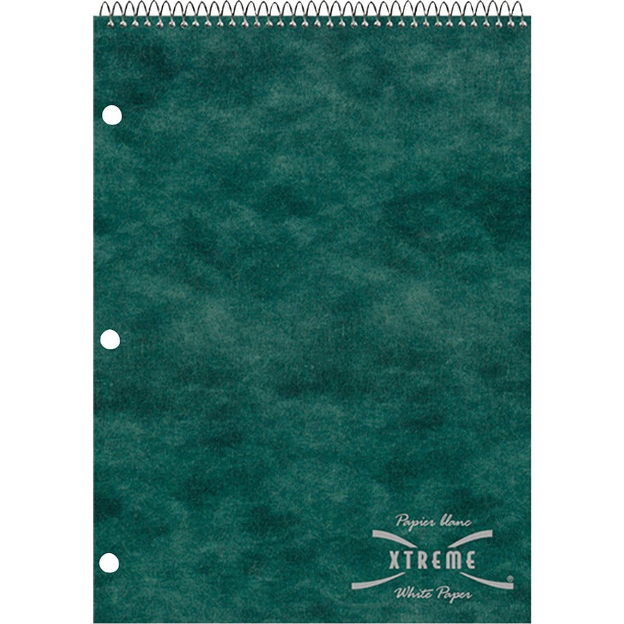 Rediform Porta-Desk 1-Subject Notebooks - 80 Sheets - Coilock - Ruled Margin - 8 1/2" x 11 1/2" Sheet Size - White Paper - Assorted Pressboard Cover - Micro Perforated - 1 Each