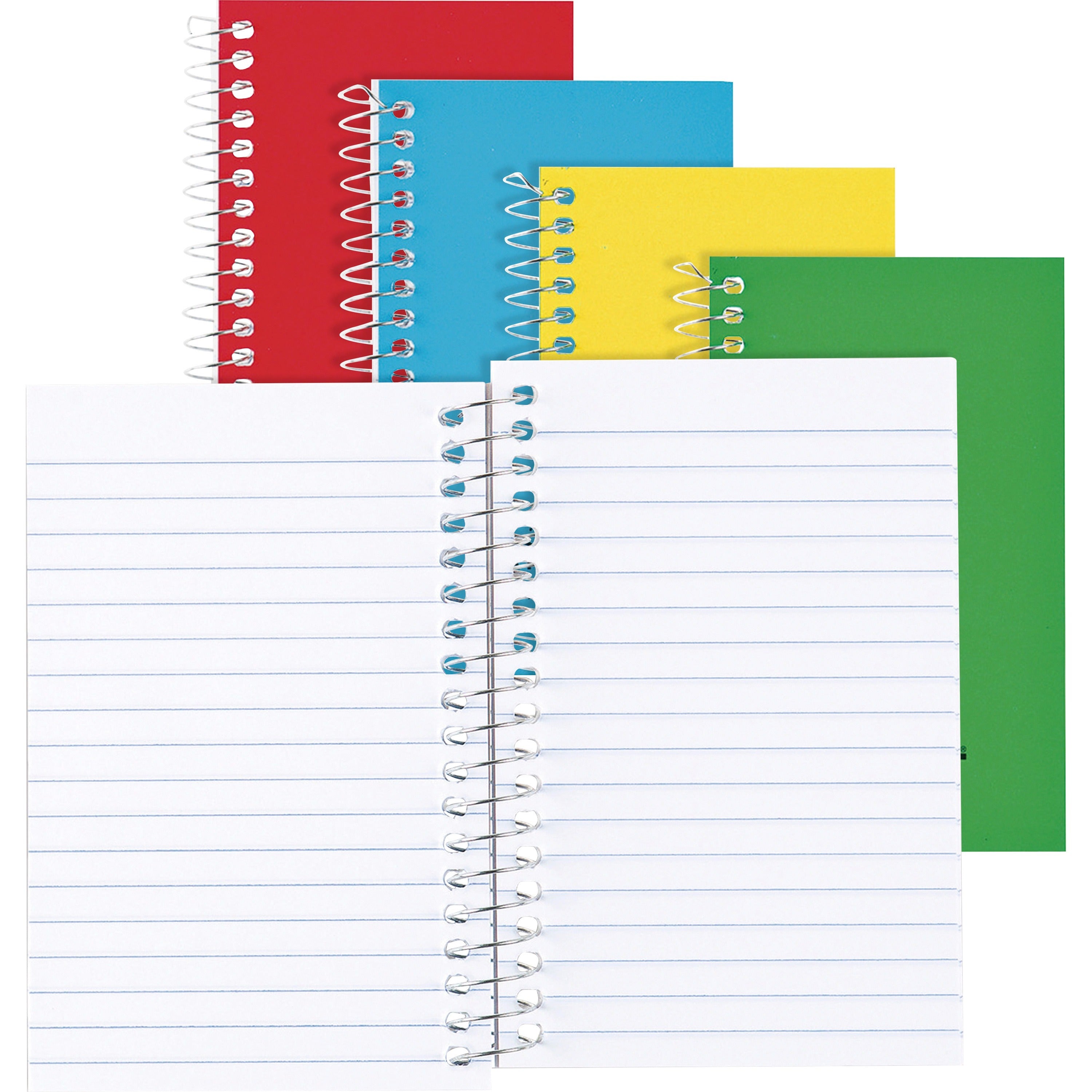 Rediform Spiralbound Memo Book - 60 Sheets - Spiral - 3" x 5" Sheet Size - Bright White Paper - Assorted Cover - 1 Each