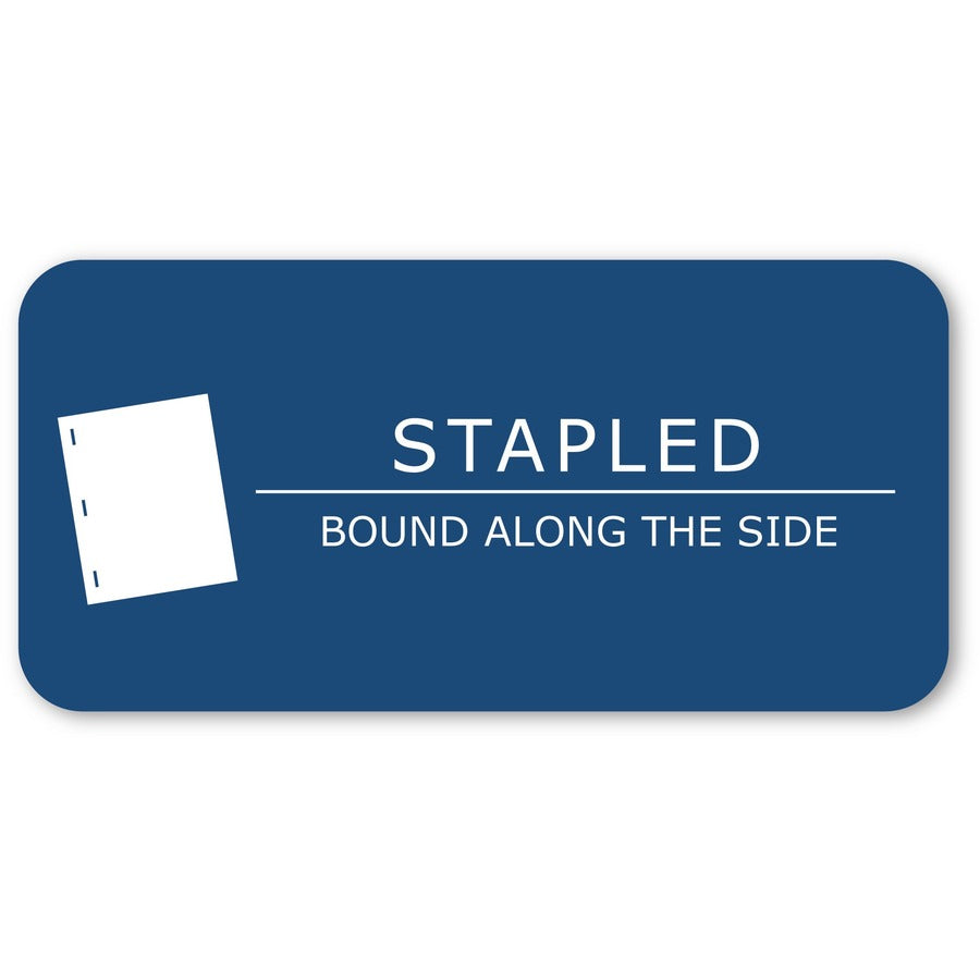 Roaring Spring Blue Book 8-sheet Exam Booklet - 8 Sheets - 16 Pages - Stapled/Glued - Red Margin - 15 lb Basis Weight - 7" x 8 1/2" Sheet Size - White Paper - Blue Cover - Flexible Cover - 50 / Pack