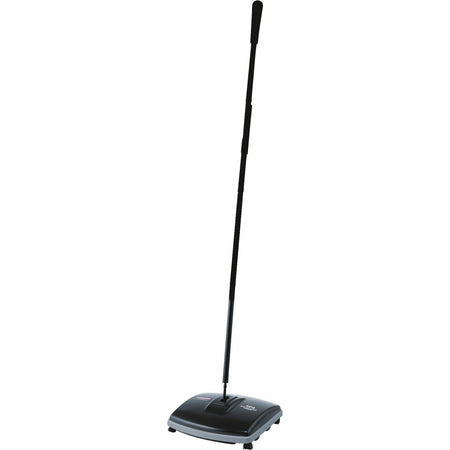 Rubbermaid Commercial Floor/Carpet Sweeper - Nylon Bristle - 6.50" Brush Face - 9.5" Overall Length - Plastic Handle - Gray - 1 Each