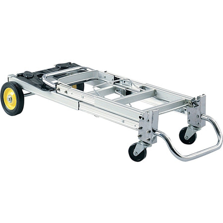 Safco HideAway Convertible Hand Truck - 400 lb Capacity - 4 Casters - 6’’ 3’’ Caster Size - Aluminum - Trucks & Dollies
