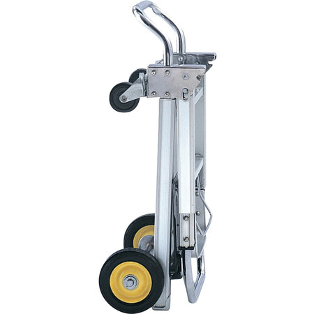 Safco HideAway Convertible Hand Truck - 400 lb Capacity - 4 Casters - 6’’ 3’’ Caster Size - Aluminum - Trucks & Dollies