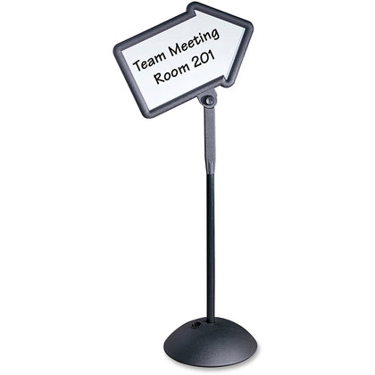 Safco Write Way Dual-sided Directional Sign - Arrow Shape - Indoor/Outdoor - Steel - Signs & Nameplates