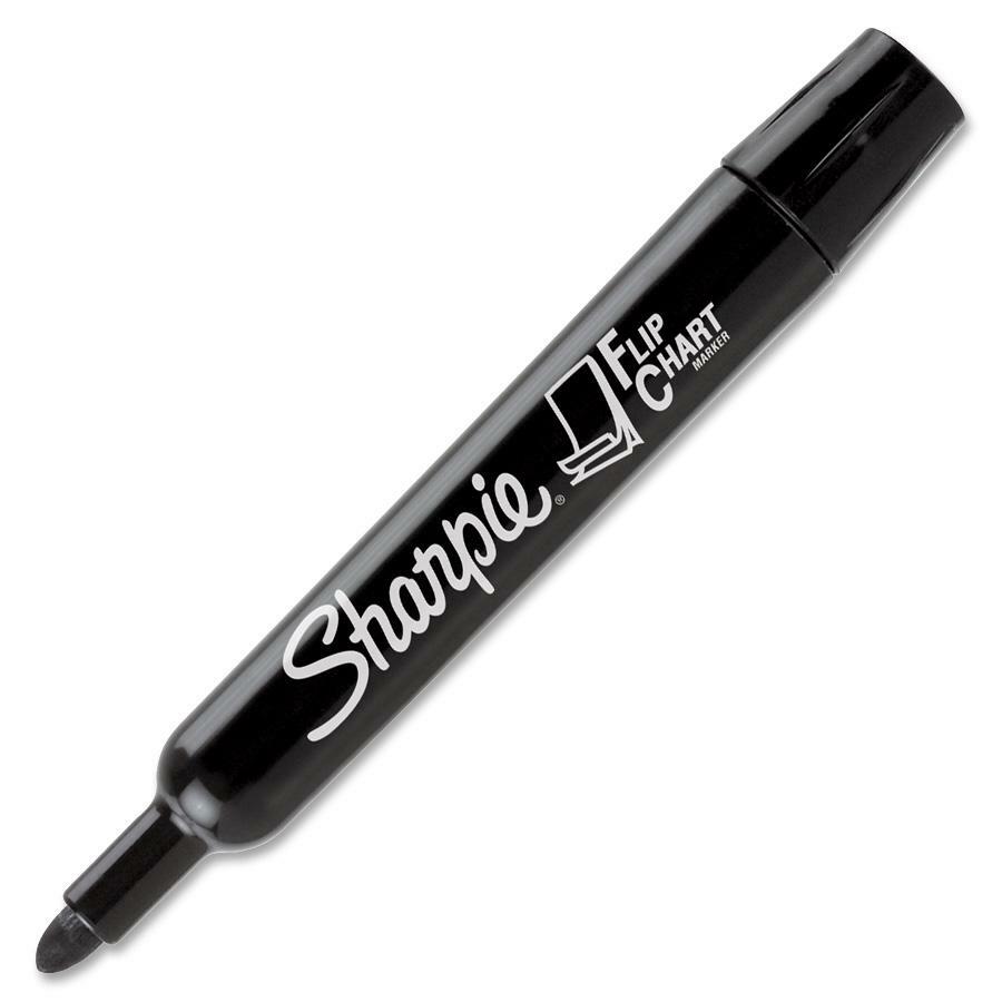 Sharpie Flip Chart Markers: Bullet Point Water-Based Ink - 4/Set - Markers & Dry-Erase