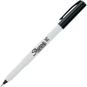 Sharpie Precision Permanent Markers - Ultra Fine Narrow Marker Point - Black Ink - Alcohol Based - 1 Each