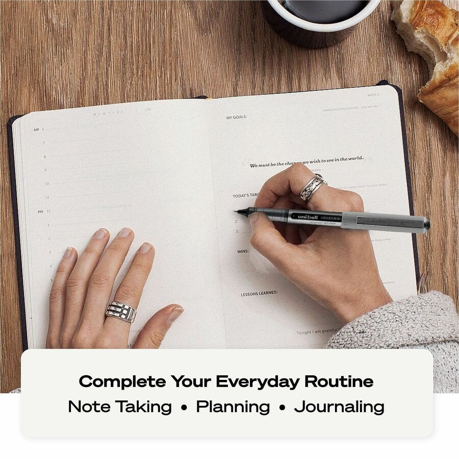 uniball&#8482; Vision Rollerball Pens - 0.7 mm Fine Pen Point - Red Ink - 1 Dozen