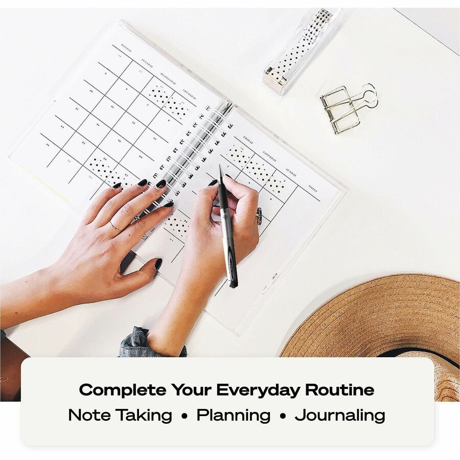 uniball&#8482; 207 Impact Gel Pen - 1 mm Bold Pen Point - Refillable - Blue Ink - Gel-based - Silver Barrel - 1 Each