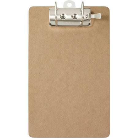 Saunders Lock-O-Matic Dual Arch Ring Archboard - 2.50" Clip Capacity - 9" x 15" Sheet Size - Arch - Hardboard - Brown - 1 Each