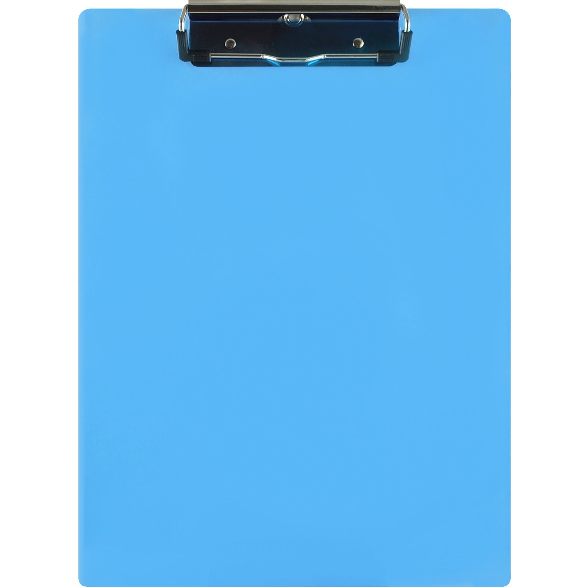 Saunders Acrylic Clipboard - 0.50" Clip Capacity - 9" x 12" Sheet Size - Acrylic - Blue - 1 Each